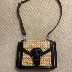 Zara Rafia Crossbody Bag